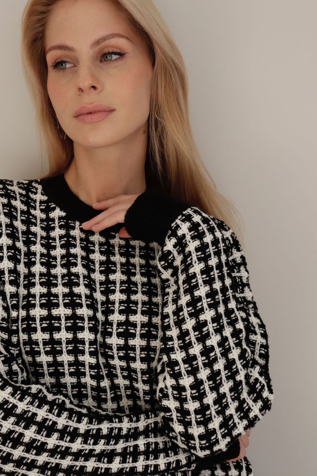 10398 Джемпер чёрно-белый - Martichelli фото 8