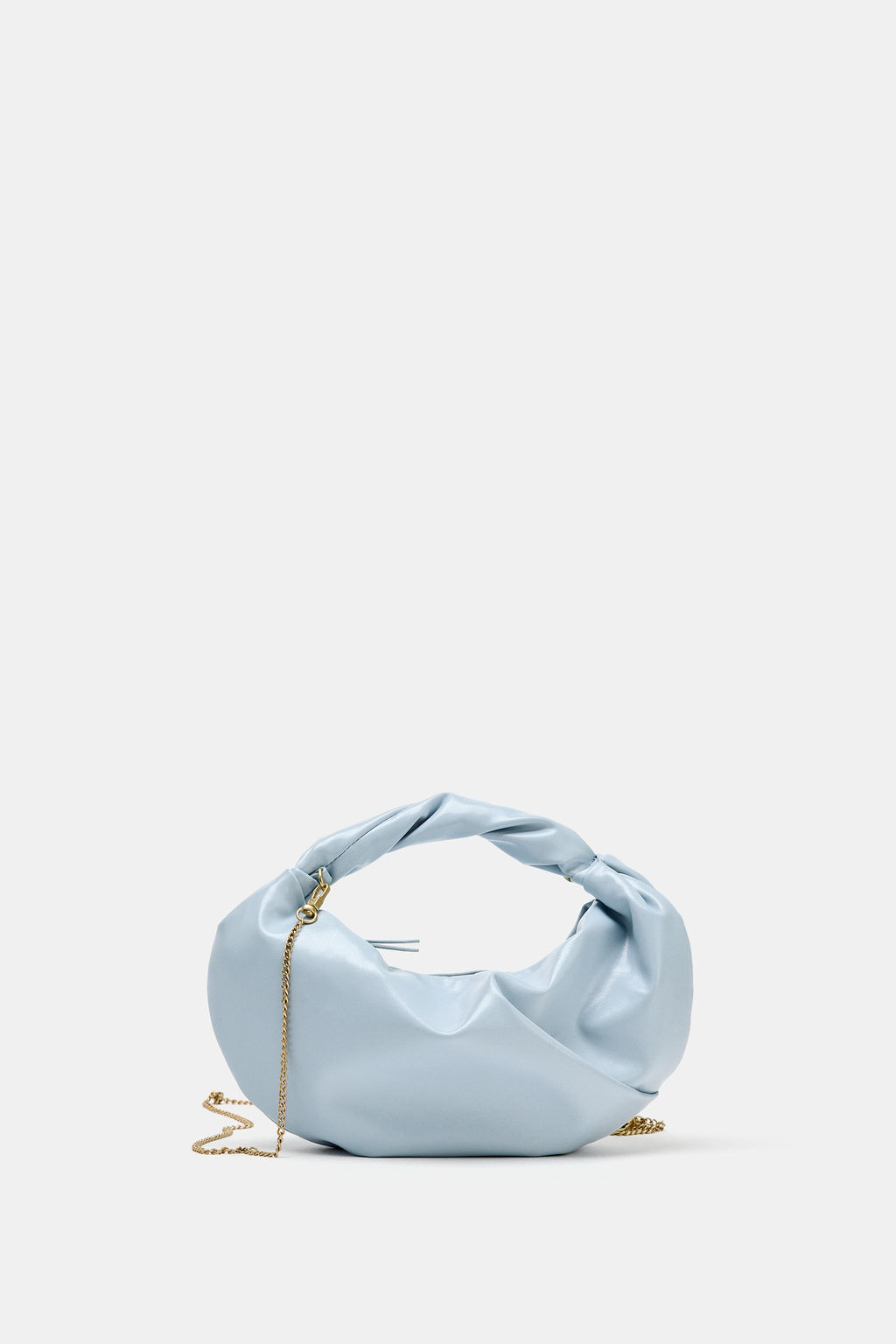BOLSO DE MANO FRUNCIDOS / Azul - Zara фото 3