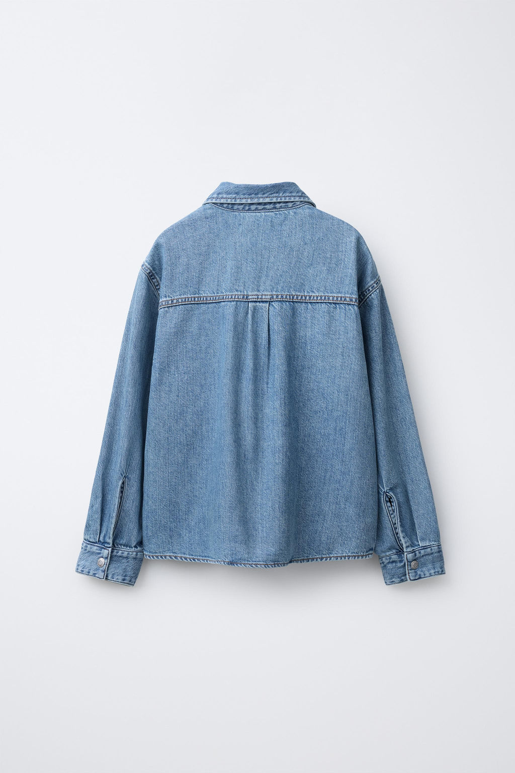 DENIM SHIRT WITH POCKETS - Zara фото 2