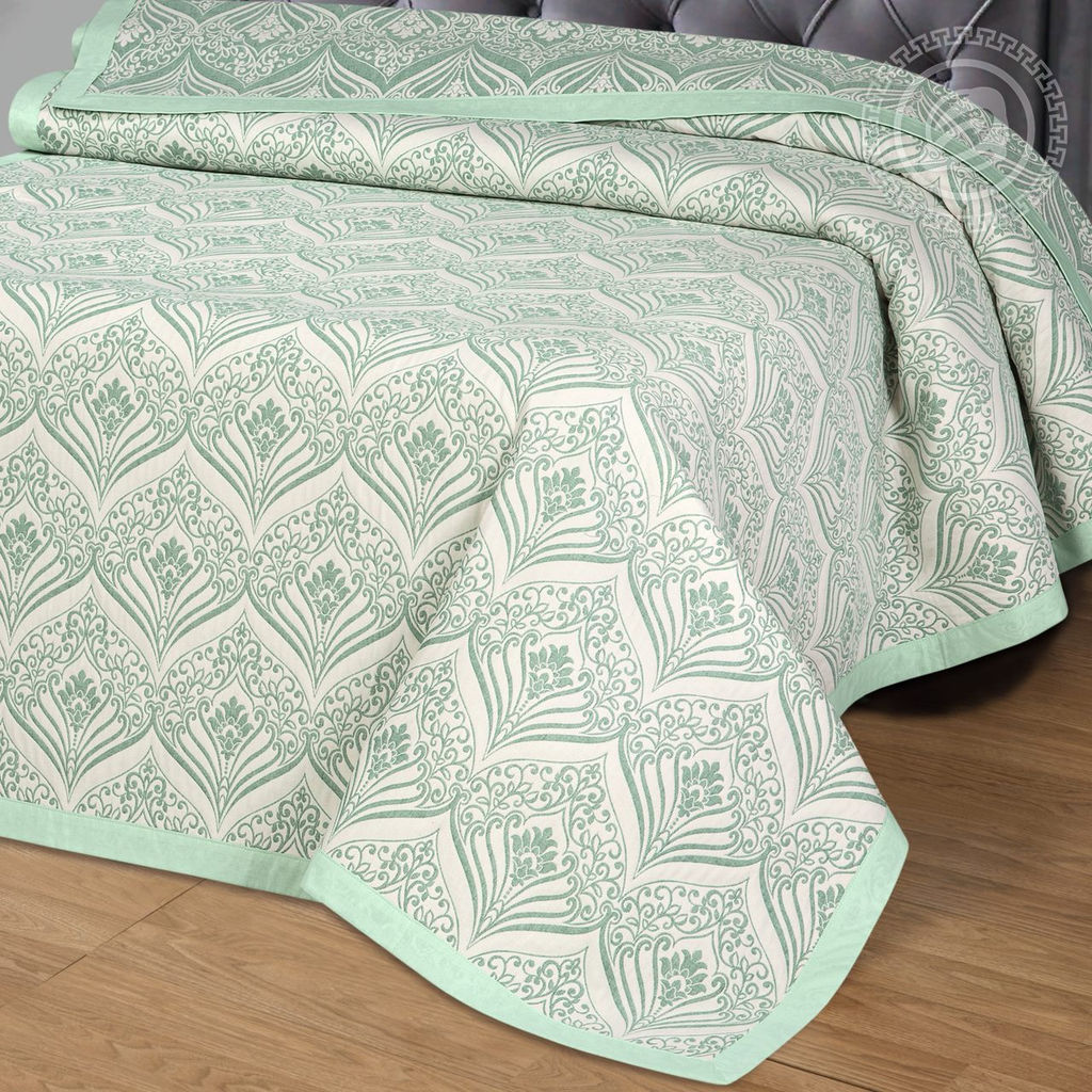 Сады Востока зеленая 180*235/1 шт. Жаккардовые (хлопок) - Артпостель фото 2