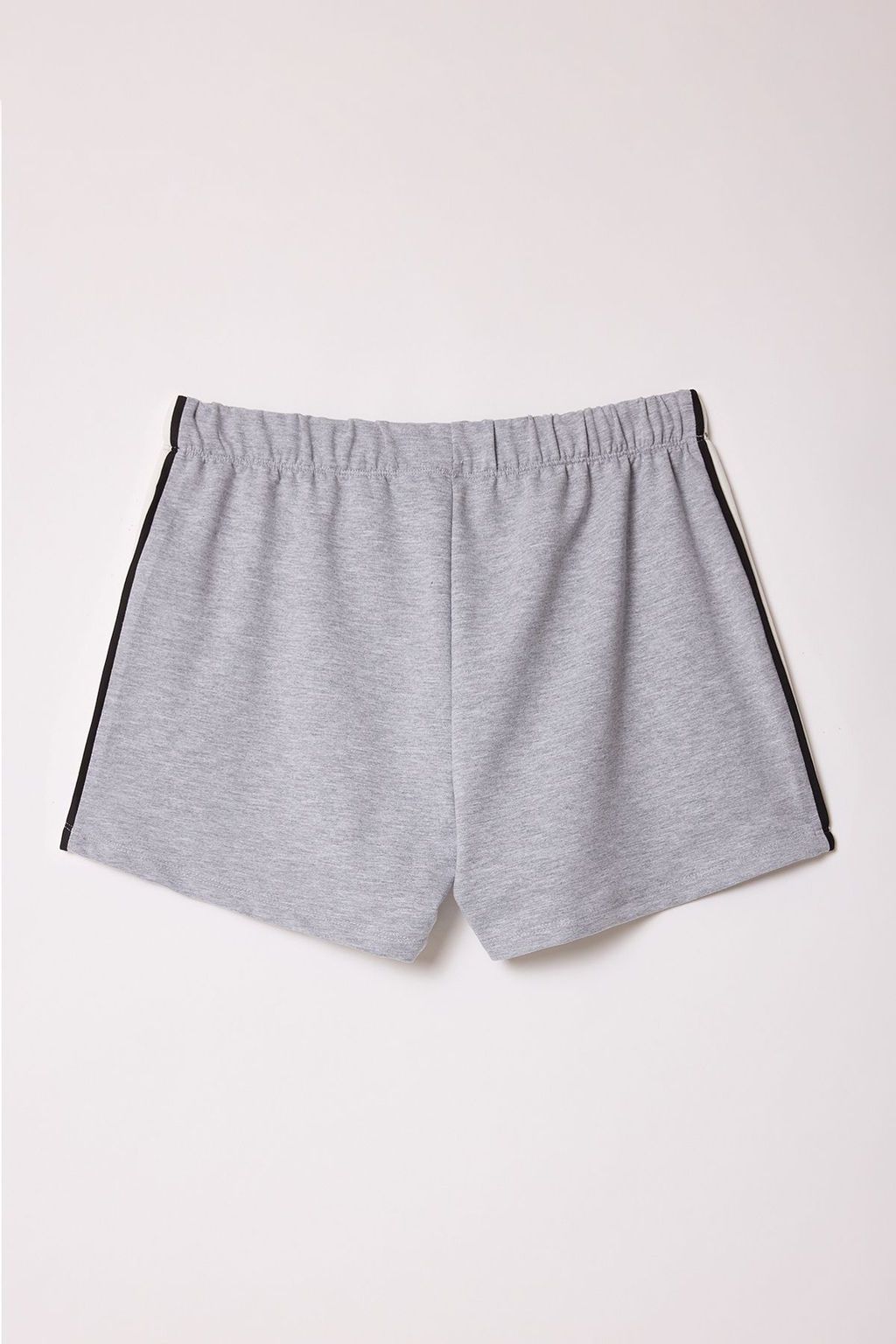 Gri Melanj Renk Bloklu Mini Sort & Bermuda TWOSS25SR00063