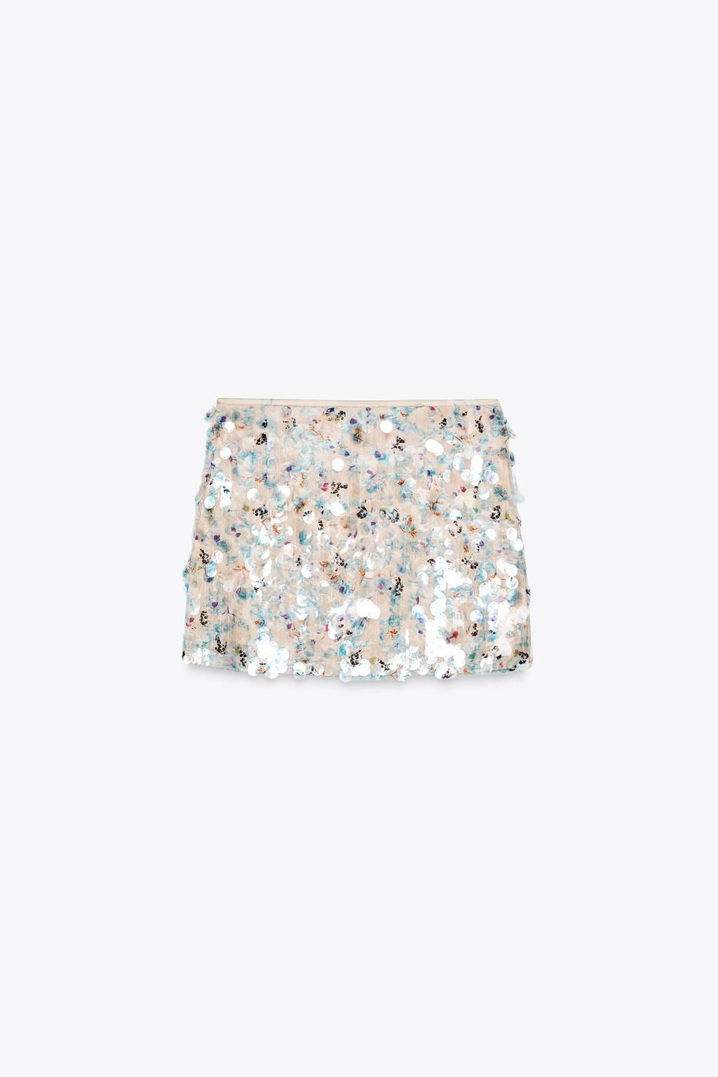 SEQUIN MINI SKIRT - Zara фото 2