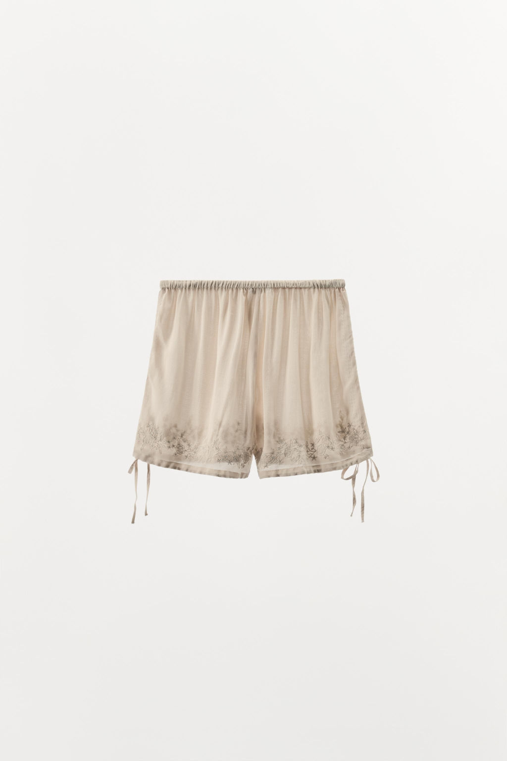 EMBROIDERED BEADED SHORTS - Zara фото 3