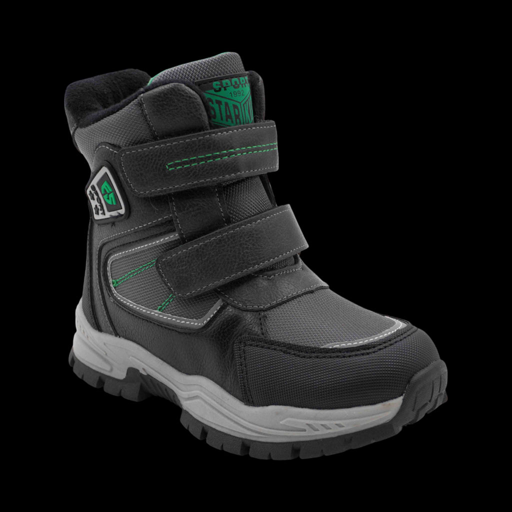 Ботинки мембранные на меху А6671-3 серые