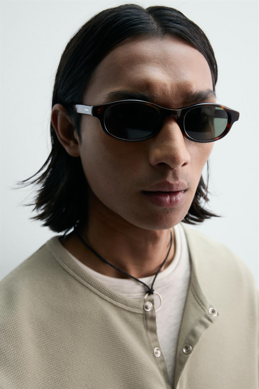 CAMISETA CUELLO PANADERO WAFFLE LIMITED EDITION / Crudo medio - Zara фото 5