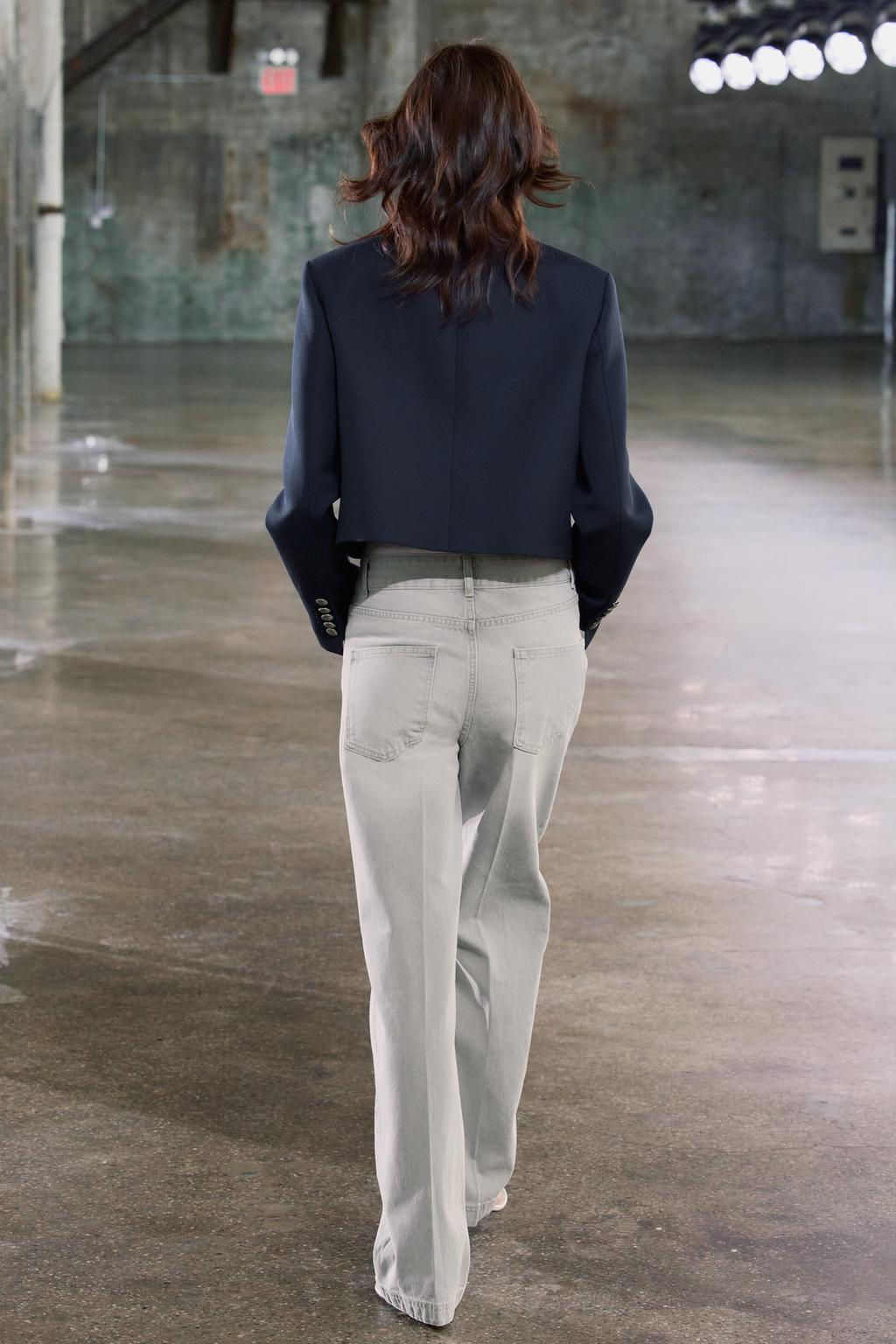 ZW COLLECTION WIDE-LEG HIGH-WAIST JEANS - Zara фото 3