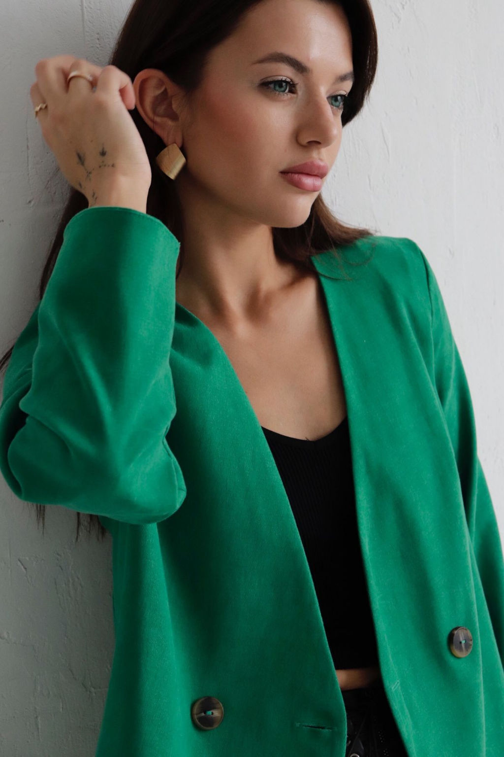 Двубортный жакет без лацканов - Martichelli фото 3