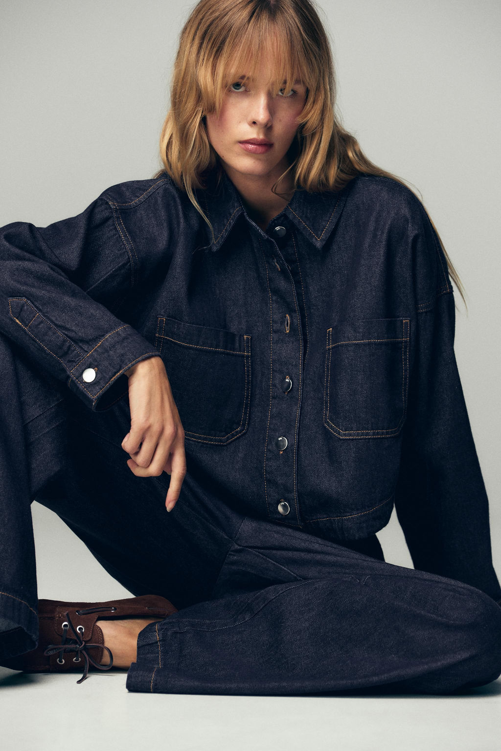 JEANS Z1975 JOGGER WIDE LEG - Zara фото 5