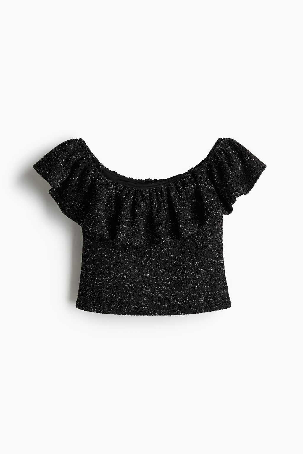 Glittery off-the-shoulder top - H&m фото 5