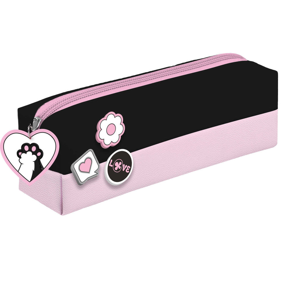 Пенал школьный Феникс+, арт.72126/ 24 КОТОЛАПЫ (без наполнения, 20х5,5х6 см, полиуретан, молния, рез