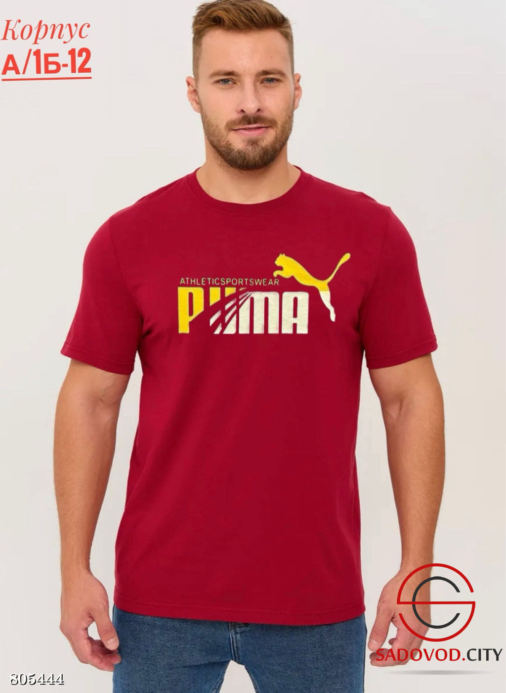 Футболка для мужчин, хлопок - Bruno фото 4