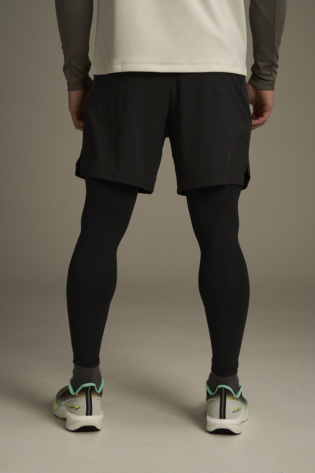 Тайтсы 2-в-1 Черный ANTA RUNNING 2 in 1 Pants фото 5