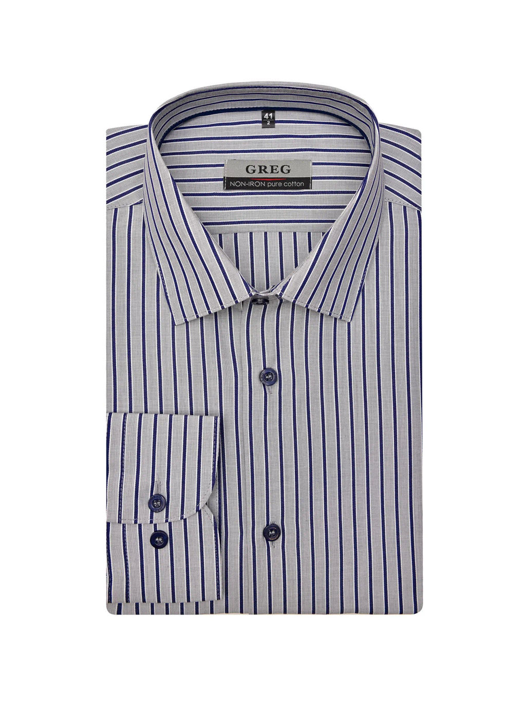 Сорочка мужская длинный рукав GREG 321/211/6122/1p