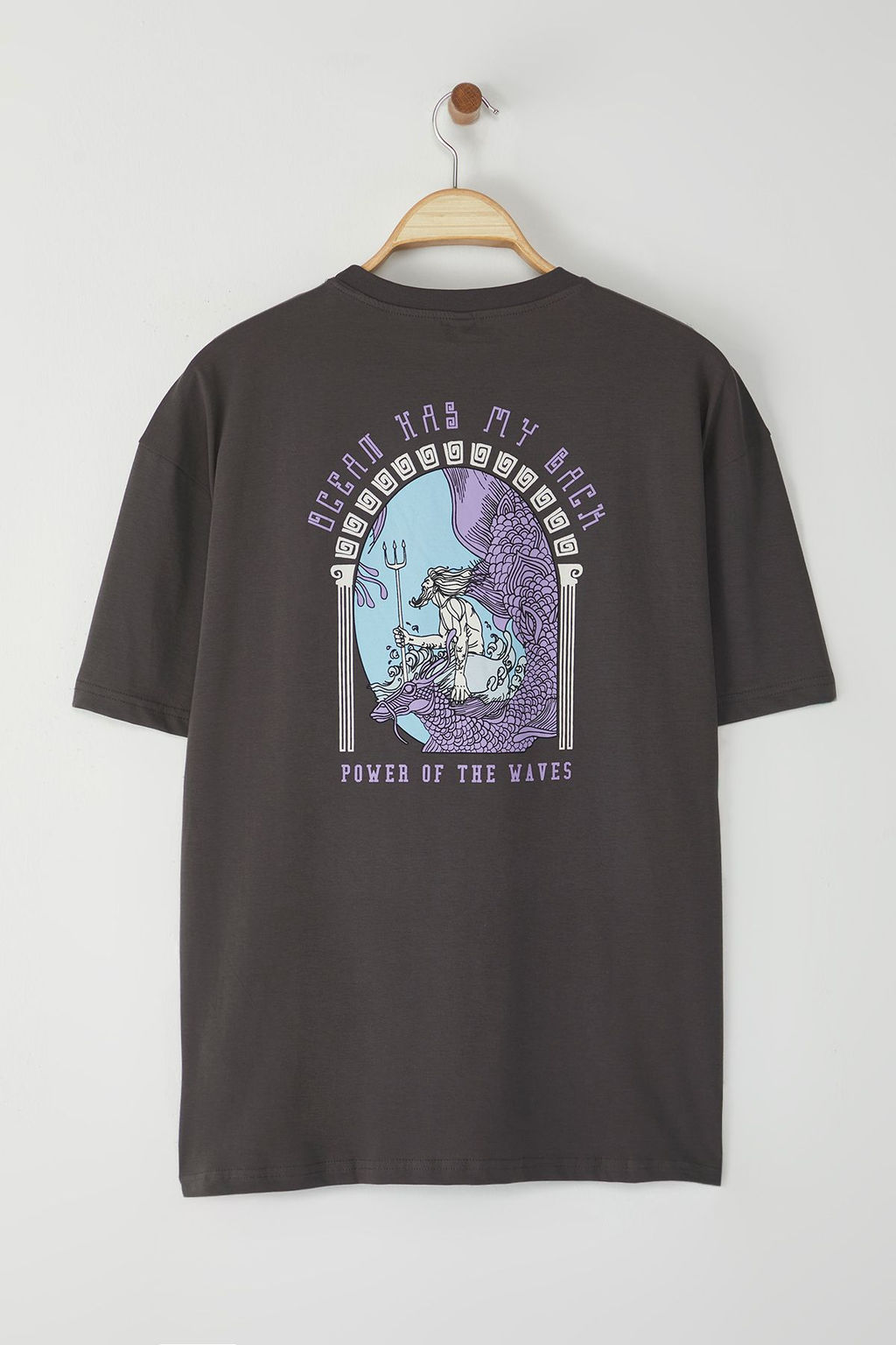 TRENDYOL MAN Lacivert Oversize/Genis Kesim K?sa Kollu Sanat Bask?l? 100% Pamuklu T-Shirt TMNSS21TS3559 - Trendyolmilla фото 32