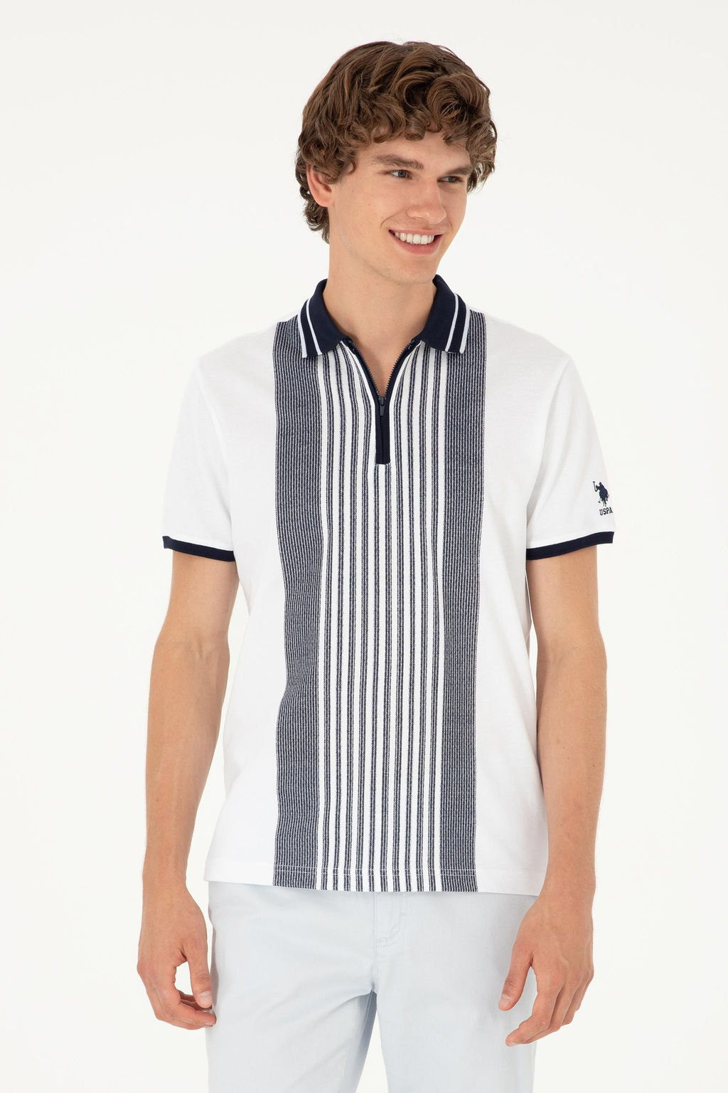 Мужская белая футболка Неожиданная скидка в корзине - U.s. polo assn фото 8