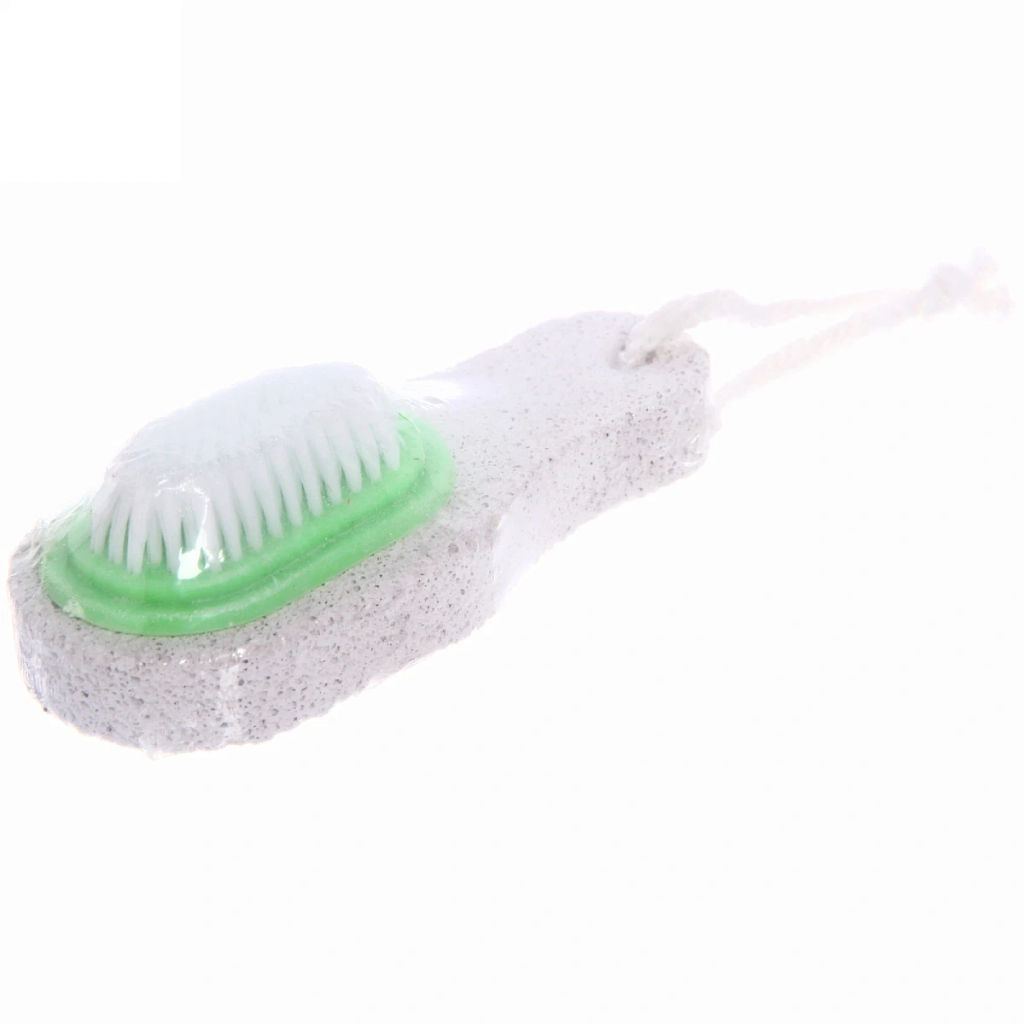 Цена за 6 шт. Пемза для ног "Pedicure", со щеткой, цвет в ассортименте, 11,5*4,5см, 14гр