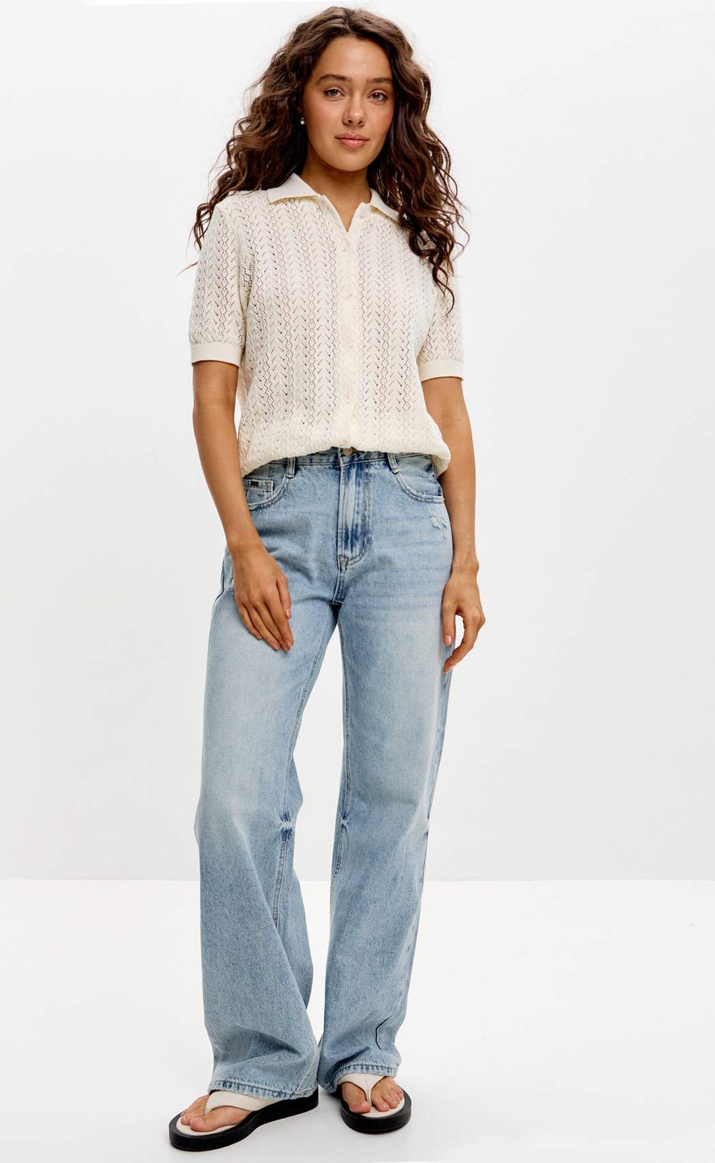 Джинсы F612-0153 l.blue