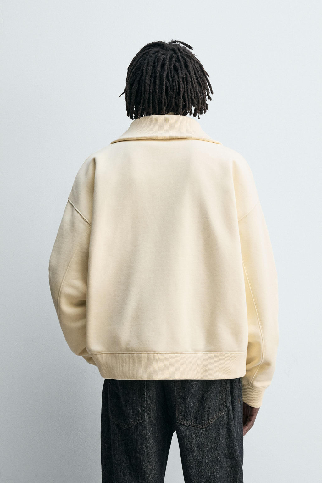 RIB ZIP-UP SWEATSHIRT - Zara фото 3