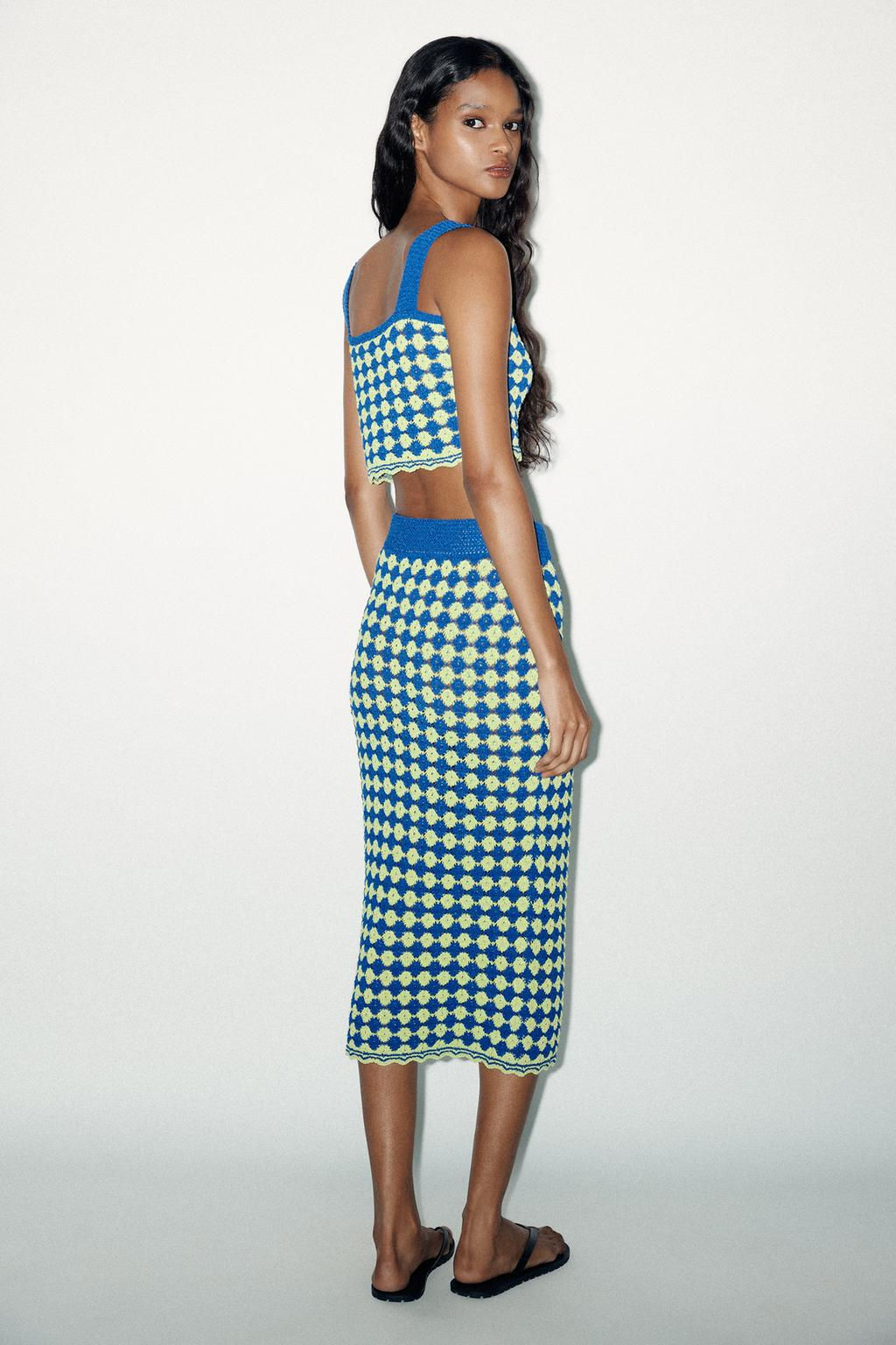 STRUCTURED KNIT SKIRT - Zara фото 2