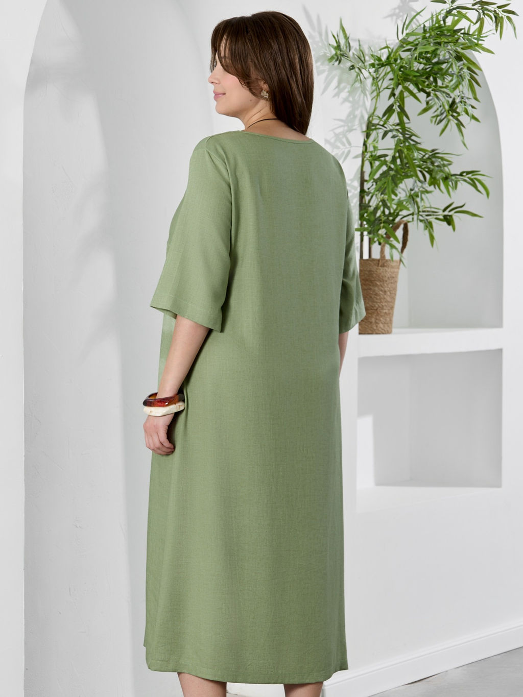 Платье Камео-1 из вискозы со льном - Виотекс фото 36