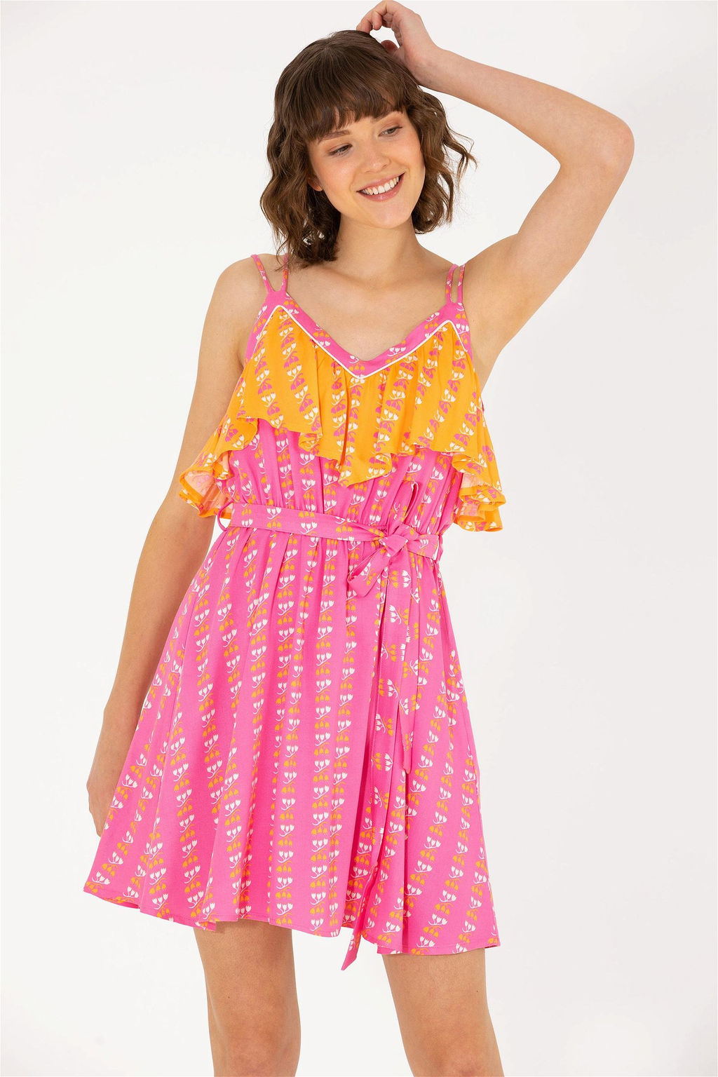 U. S. Polo Assn Женское тканое платье цвета фуксии - U.s. polo assn фото 9