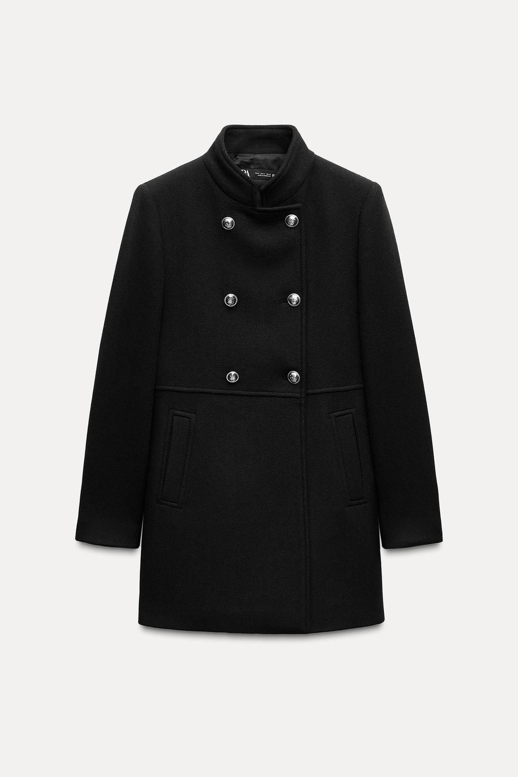 WOOL BLEND DOUBLE-BREASTED COAT - Zara фото 7