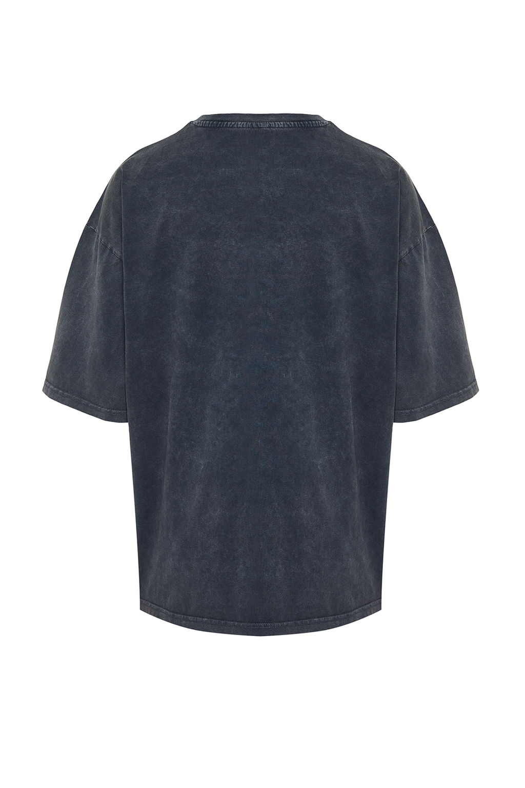 TRENDYOL MAN Indigo Oversize/Genis Kesim Eskitme Soluk Efektli %100 Pamuklu T-Shirt TMNSS24TS00120 - Trendyolmilla фото 8