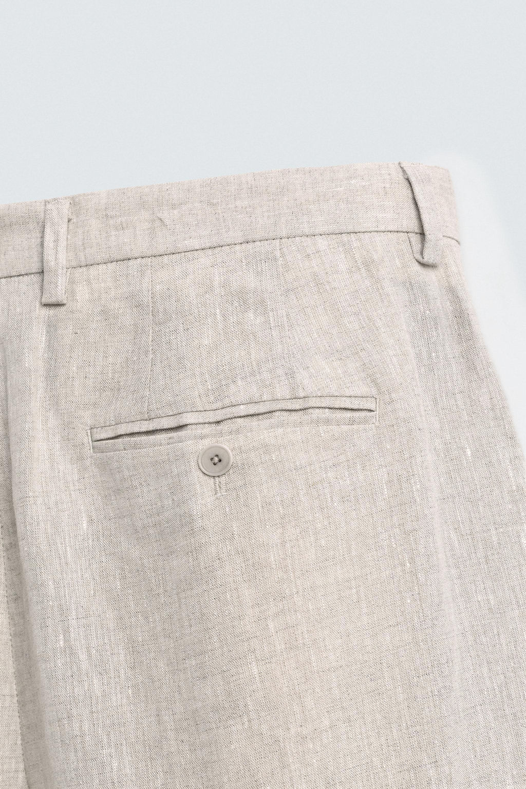100% LINEN SUIT TROUSERS - Zara фото 10