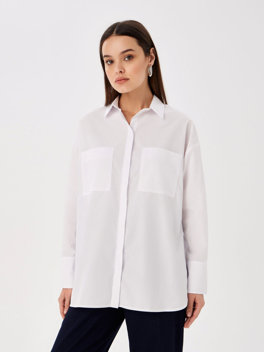 Блузка женская дл. рук. KATHARINA KROSS KK-B-007T-белый  фото 8