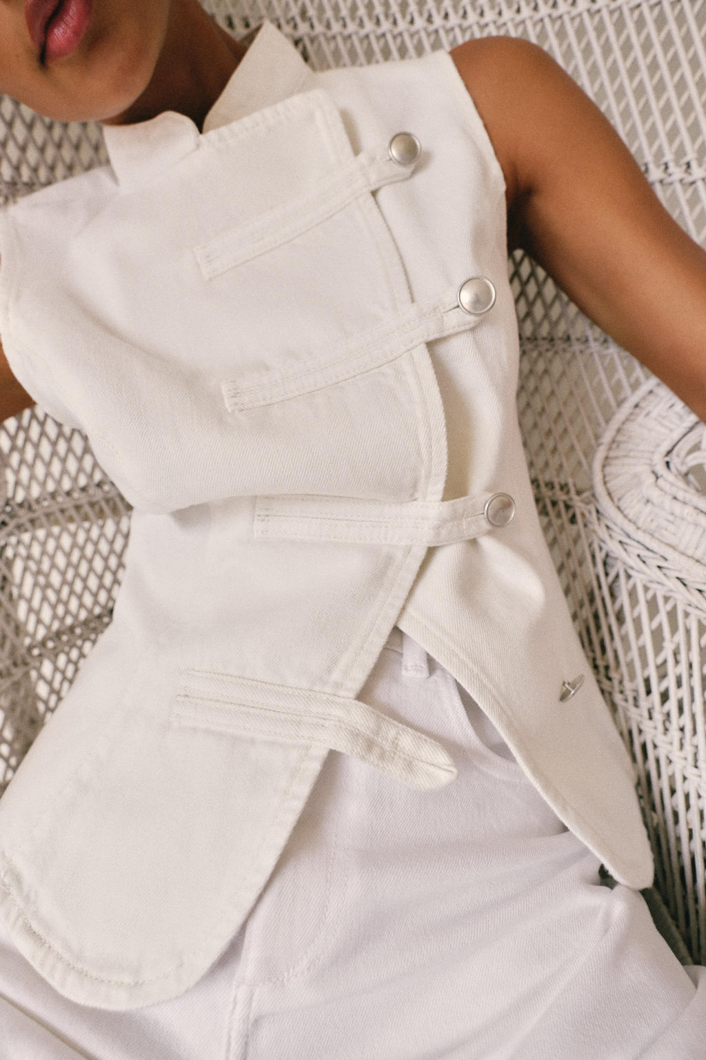 TOP Z1975 DENIM ALAMARES / Blanco