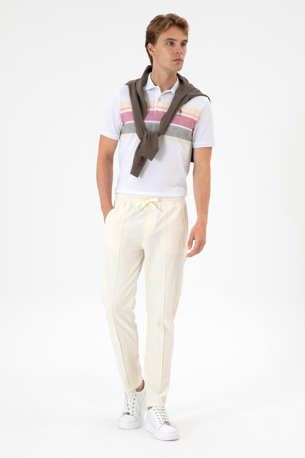 Erkek Krem E_ofman Alt_ Sepette S_rpriz _ndirim - U.s. polo assn фото 3