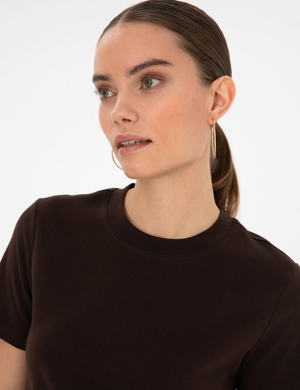 Kahverengi Regular Fit Basic Ti__rt - Pierre cardin фото 2