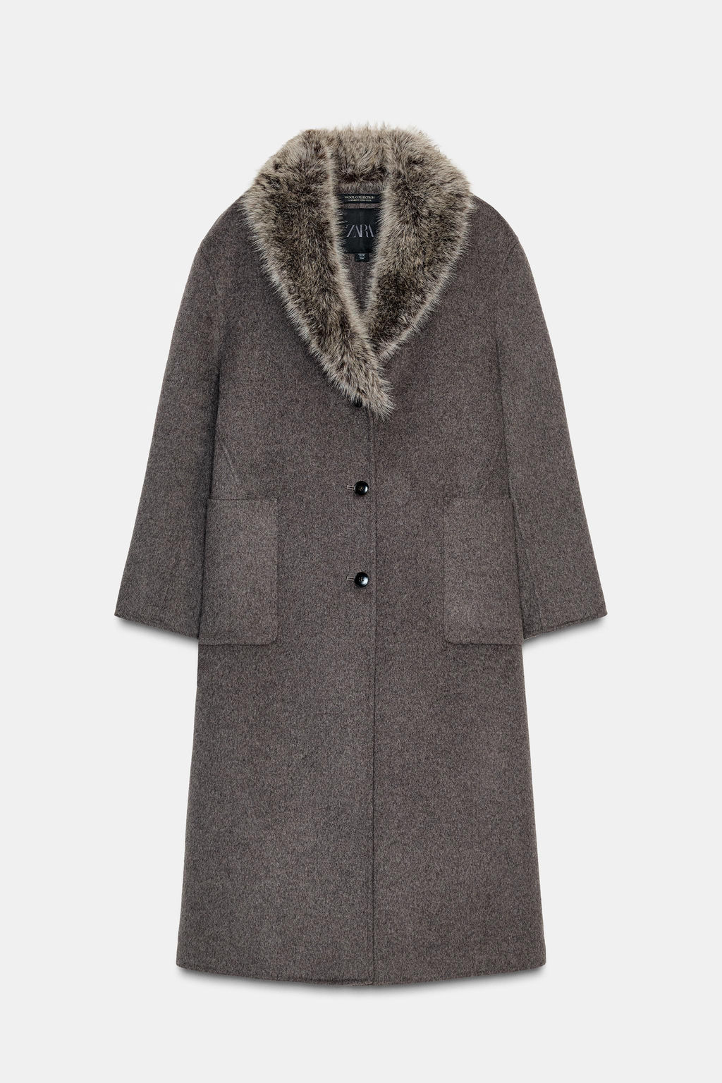 ZW COLLECTION LIMITED EDITION WOOL BLEND COAT - Zara фото 8