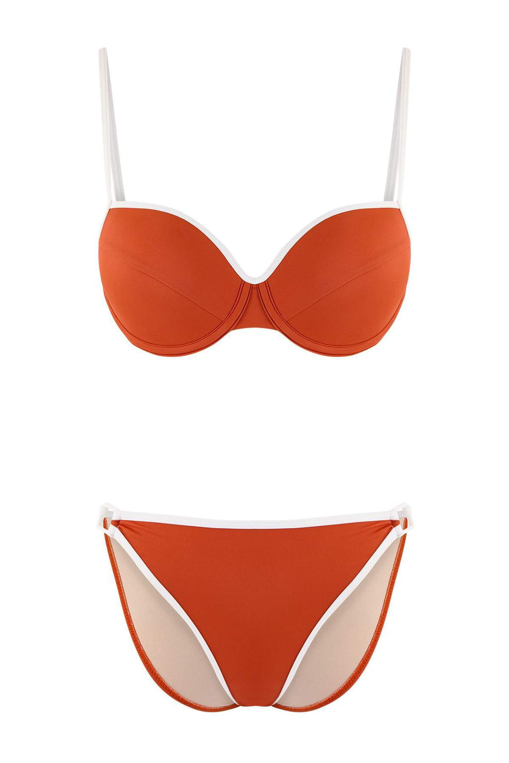 Koyu Lacivert Renk Bloklu Balconette Kapl? Normal Bel Brazilian Bikini Tak?m? TBESS26BT00016 - Trendyolmilla фото 9