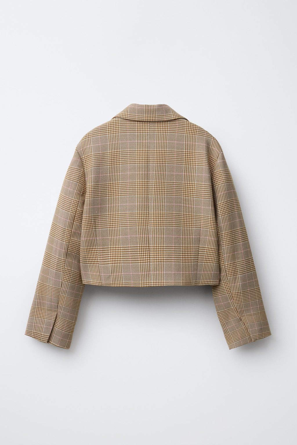 CHECK CROPPED BLAZER - Zara фото 2