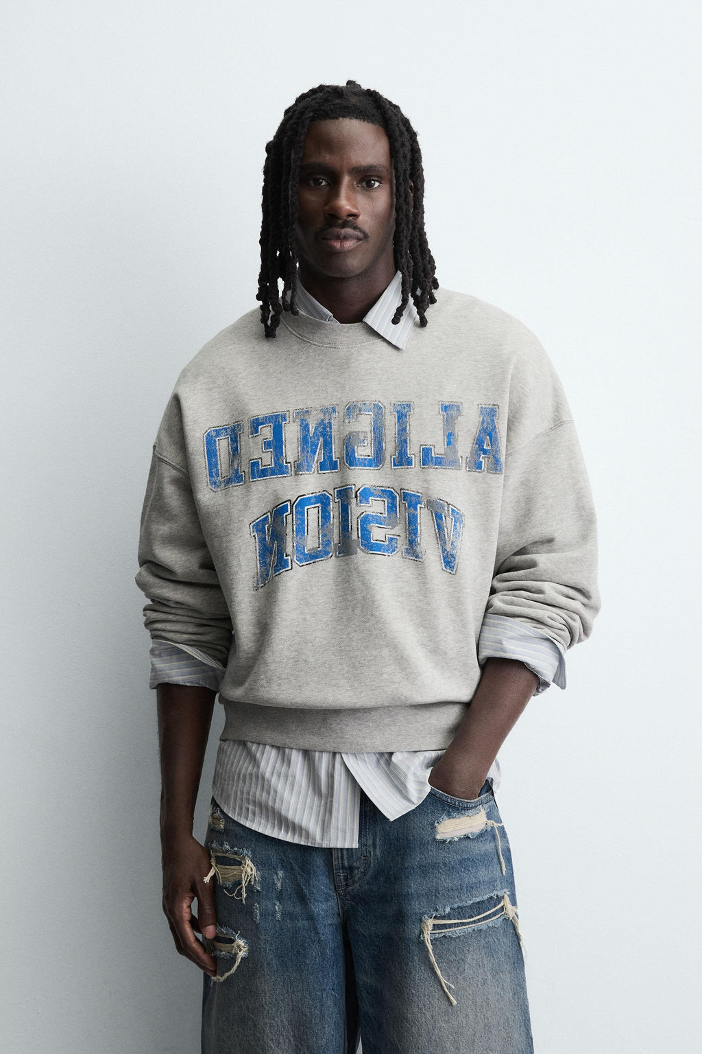 VARISTY PRINT CREWNECK SWEATSHIRT - Zara фото 2