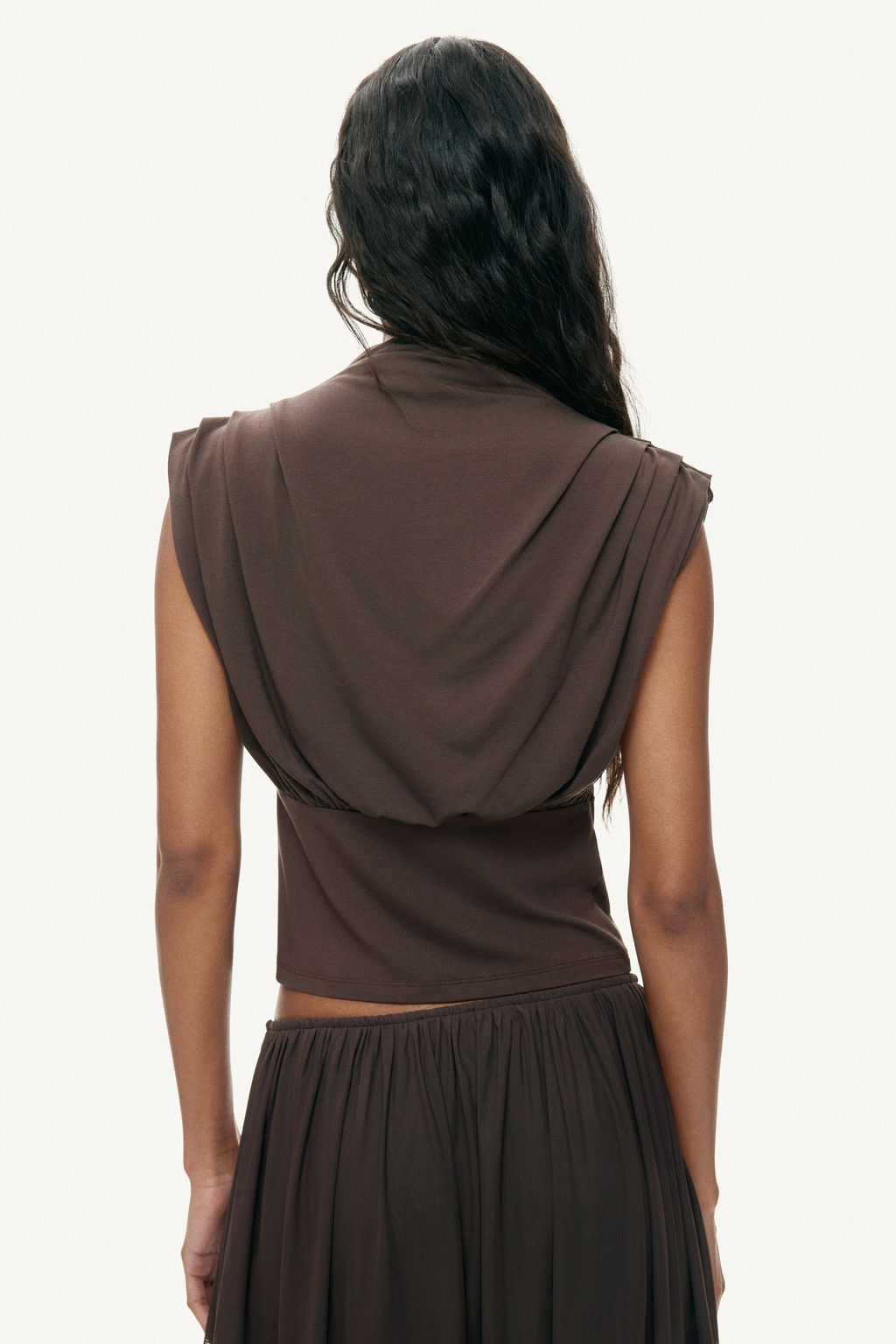 Top de viscosa con cuello perkins - H&m фото 4