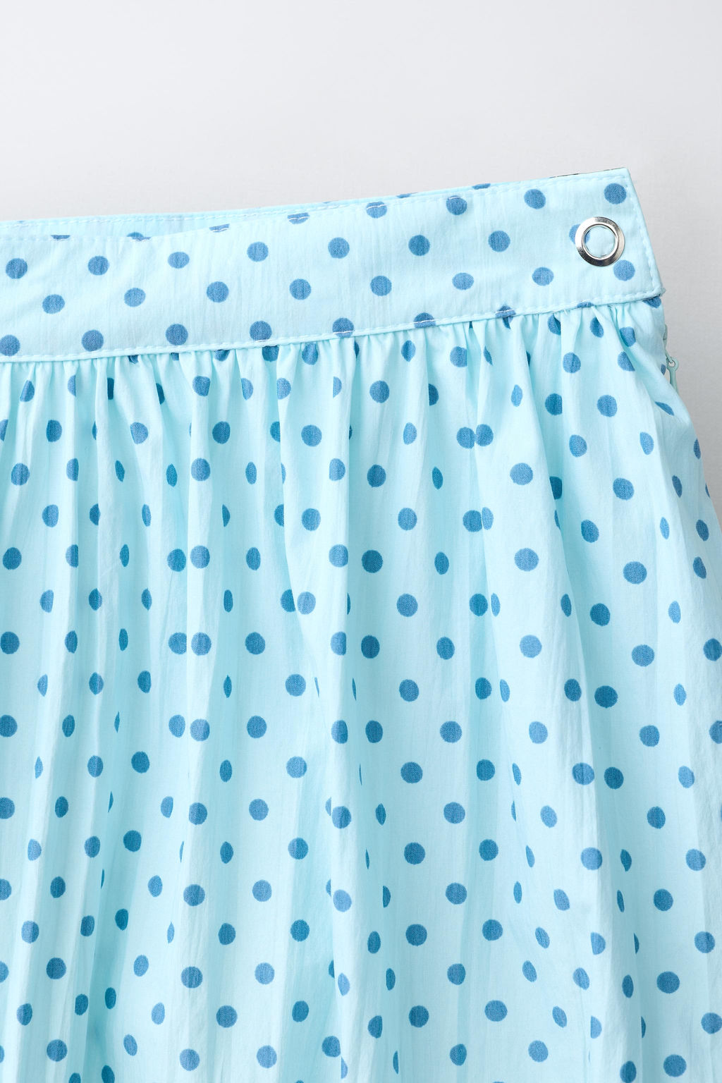 FALDA GLOBO LUNARES / Azul claro - Zara фото 3