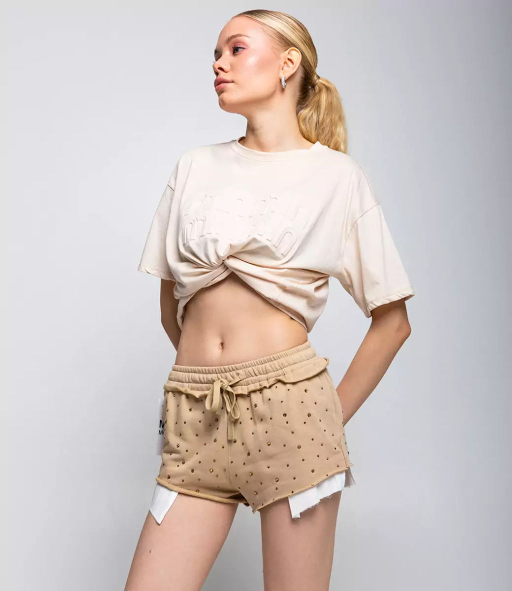 Шорты #КТ1234, бежевый