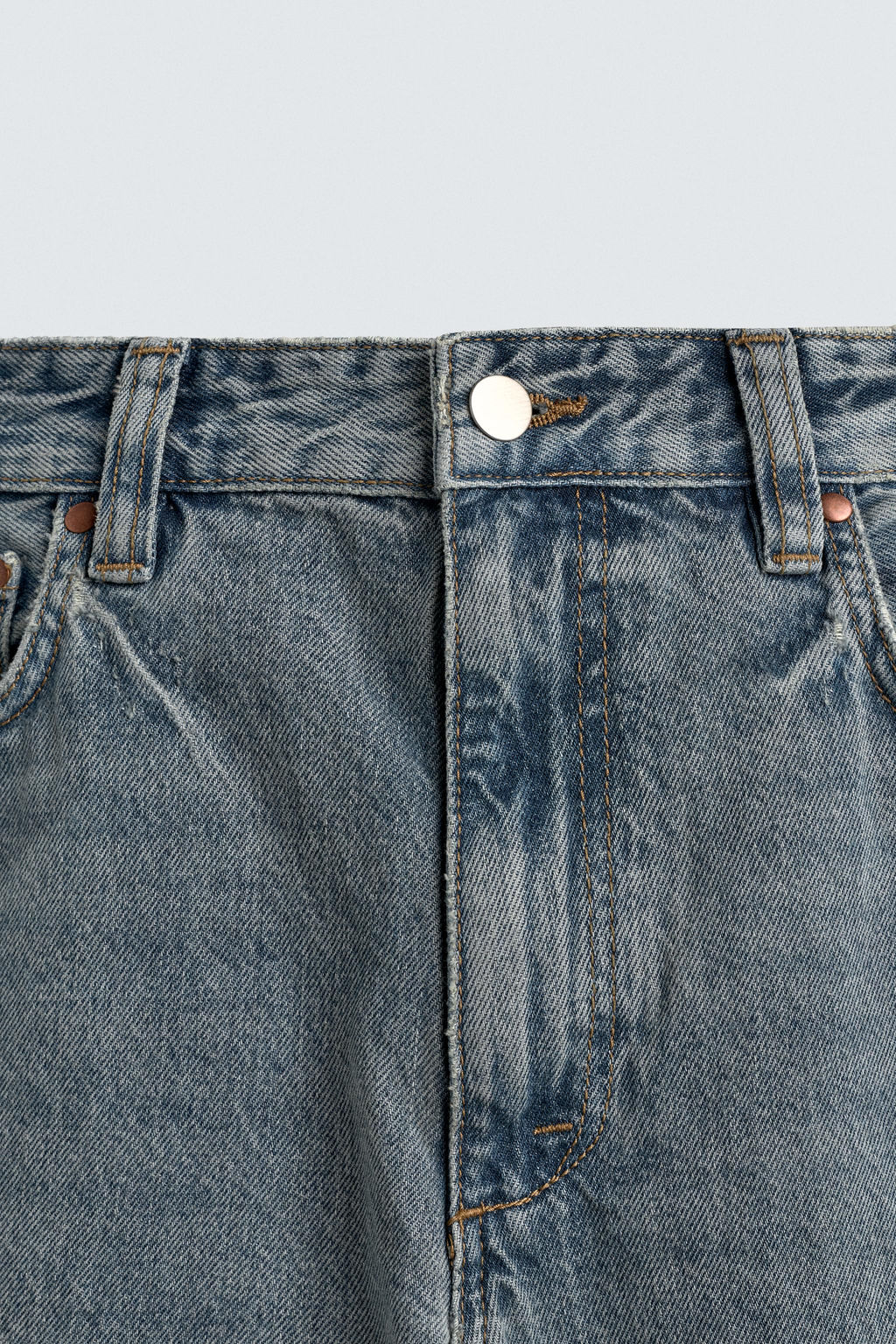 JEANS REGULAR FIT / Azul pastel - Zara фото 10