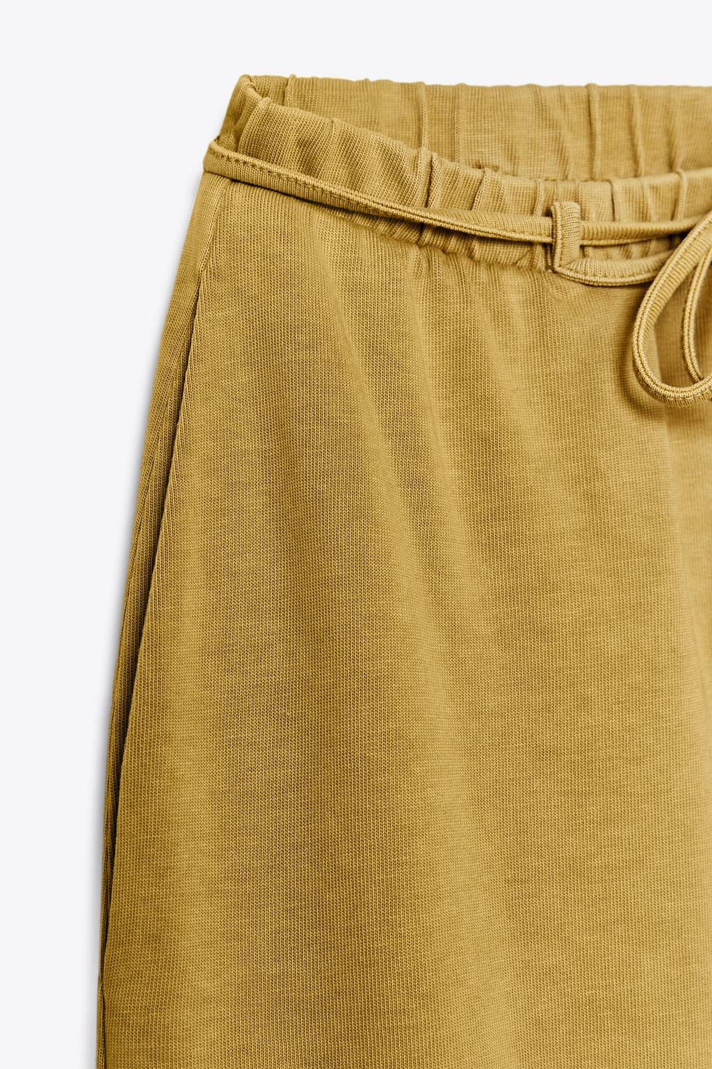 FADED HEAVY COTTON TROUSERS - Zara фото 9