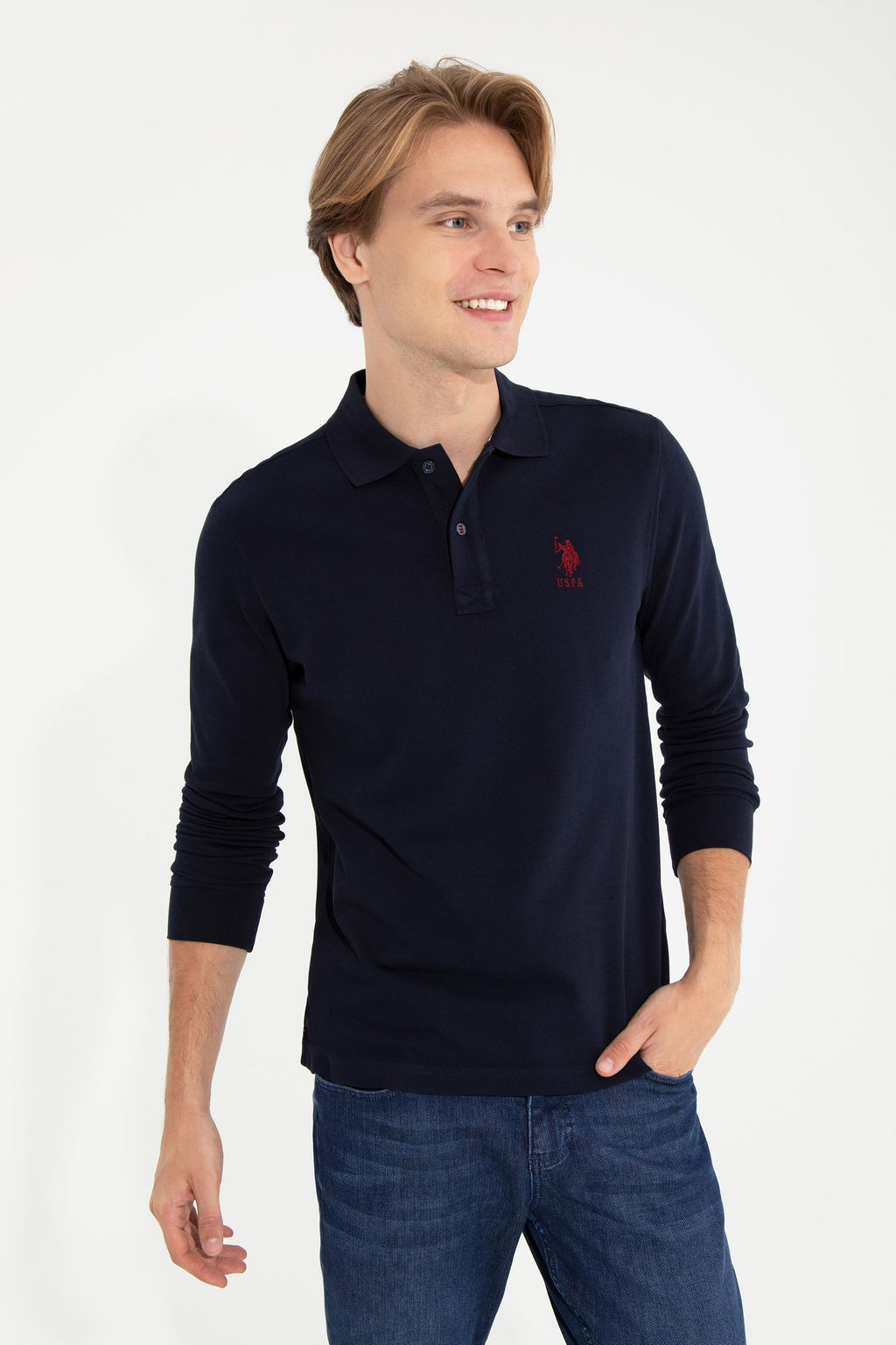 Мужской темно-синий базовый свитшот Неожиданная скидка в корзине - U.s. polo assn фото 7