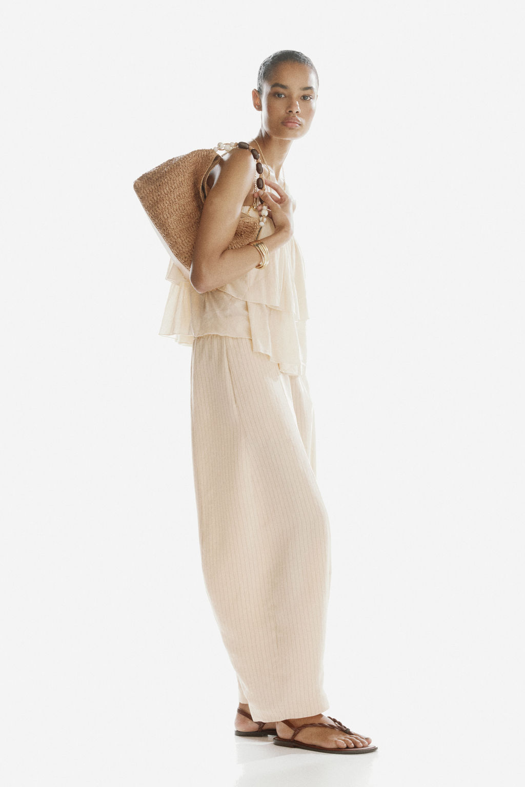 Pantal?n barrel en mezcla de modal - H&m фото 6