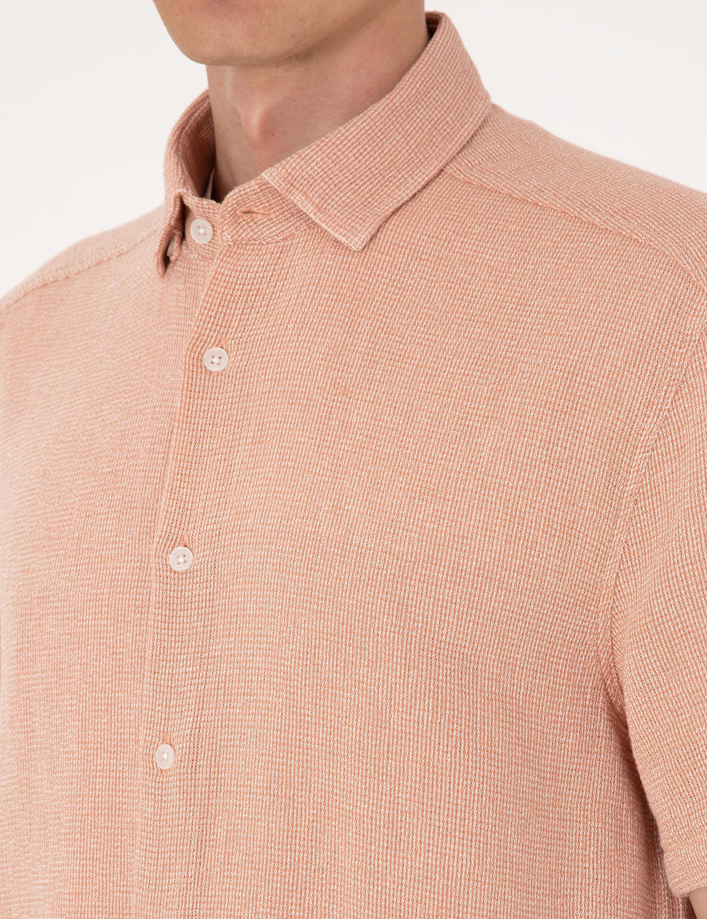 Mercan Comfort Fit K_sa Kollu G_mlek - Pierre cardin фото 7