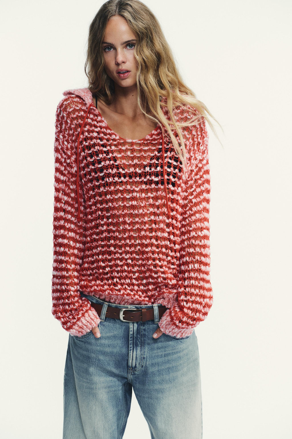 WOOL KNIT POLO COLLAR SWEATER - Zara фото 2