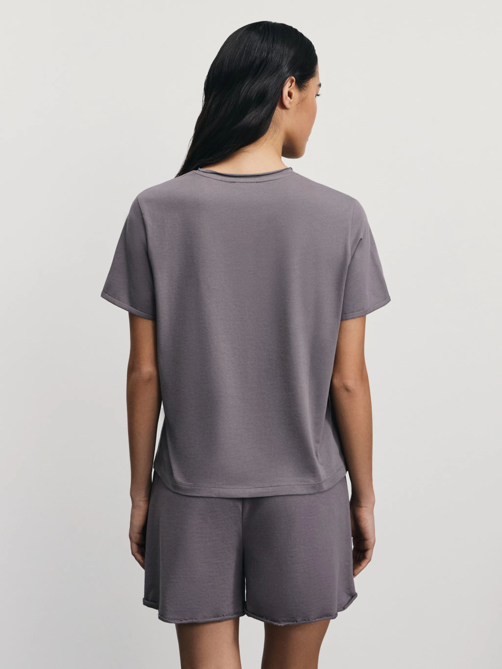 Хлопковая футболка прямого кроя / Zarina  фото 5