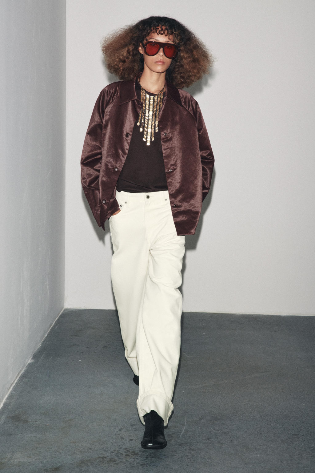 ZW COLLECTION SATIN JACKET