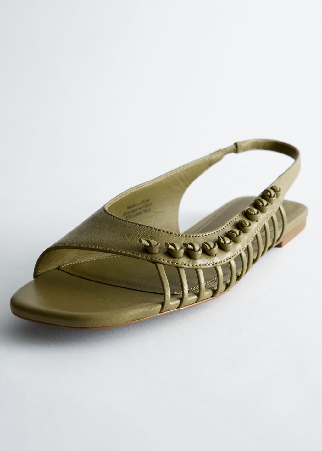 Sandalias de piel con tira trasera - H&m фото 4