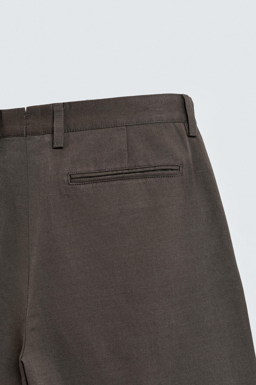 COTTON/LINEN PLEATED TROUSERS - Zara фото 10