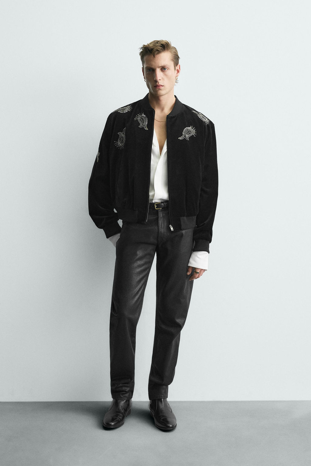 LIMITED EDITION EMBROIDERED VELVET BOMBER JACKET